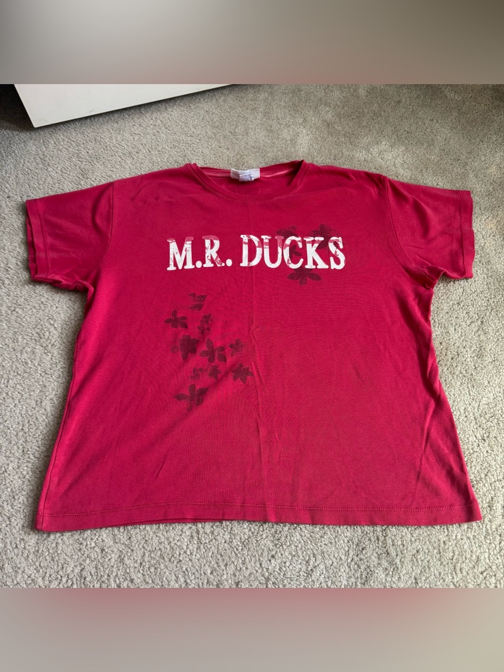 Women’s Vintage MR Ducks Graphic T-Shirt Floral Y2K